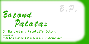 botond palotas business card